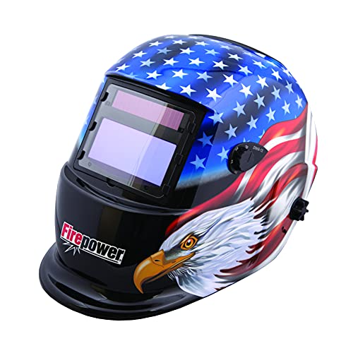 Firepower 1441-0087 Auto-Darkening Welding Helmet with Stars and Stripes Design