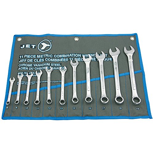 Jet 11-Piece Metric Raised Panel Combination Wrench Set, 700167 - Wrenches - Proindustrialequipment