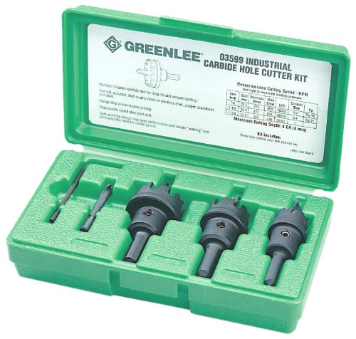 Greenlee 635 Carbide Tipped Hole Cutter Kit - Cutters - Proindustrialequipment