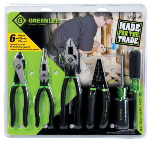 Greenlee 0159-36 Hand Tool Kit, 6-Piece - Crimpers - Proindustrialequipment