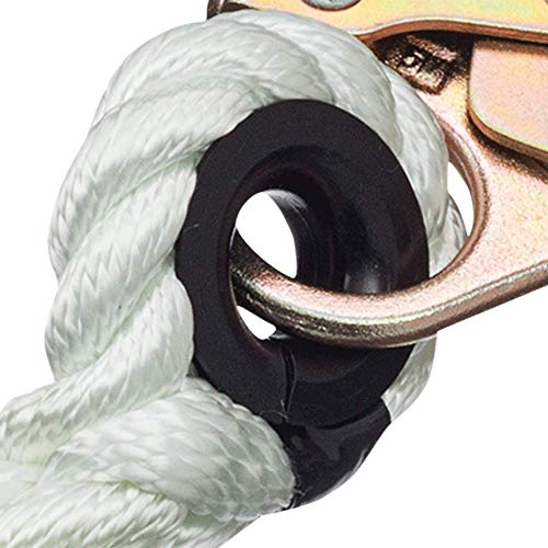 PeakWorks 4' (1.2 m) - 2 Snap Hooks - Fall Arrest Restraint Lanyard Connector, 5/8" (16 mm) Rope, V8151004 - Fall Protection - Proindustrialequipment