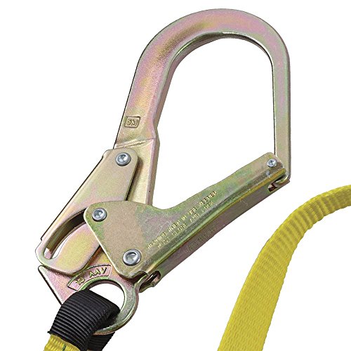 PeakWorks CSA 6' (1.8 m) Shock Pack - Snap & Form Hooks - Twin Leg 100% Tie Off - E6 Shock Absorbing Fall Arrest Lanyard Connector, 1" Webbing, V8104426 - Fall Protection - Proindustrialequipment