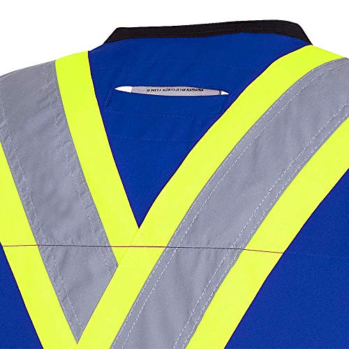 Pioneer V1010180-2XL Hi-Viz Surveyor’s Safety Vest, Royal, 2XL - Clothing - Proindustrialequipment