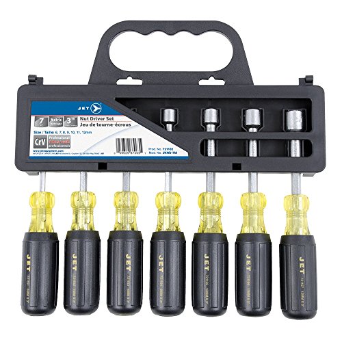 Jet 721102-7-Piece Metric Cushion Grip Nutdriver Set - Screw Drivers and Sets - Proindustrialequipment