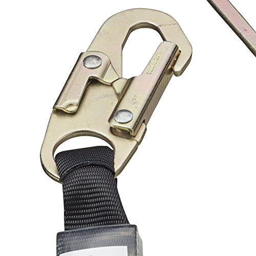 PeakWorks CSA 4' (1.2 m) Shock Pack - Snap & Form Hooks - Single Leg - E4 Shock Absorbing Fall Arrest Lanyard Connector, 1/4" Galvanized Cable, V8108124 - Fall Protection - Proindustrialequipment