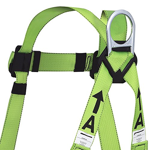 PeakWorks CSA Fall Arrest Kit - 6' POY Shock Absorbing Lanyard With 2 Double Locking Snap hooks And 5-Point Adjustable Safety Harness , V8253076 - Fall Protection - Proindustrialequipment