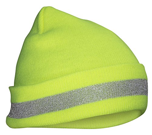 SAS Safety 690-1711 Hi-Viz Knit Beanie, Yellow