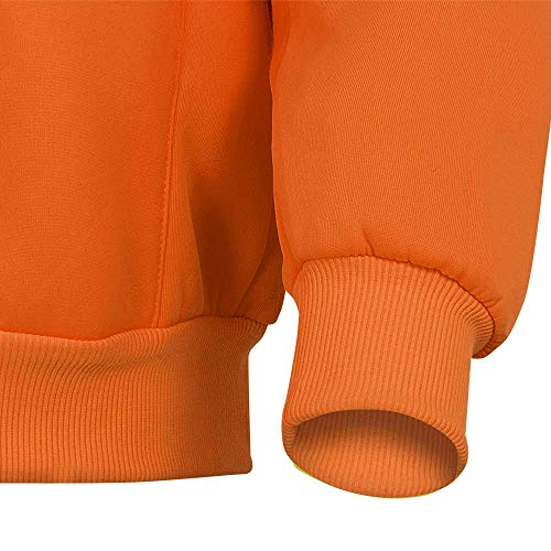 Pioneer V1060350-S High Visibility Safety Hoodie, Polyester Fleece, Orange, S - Clothing - Proindustrialequipment