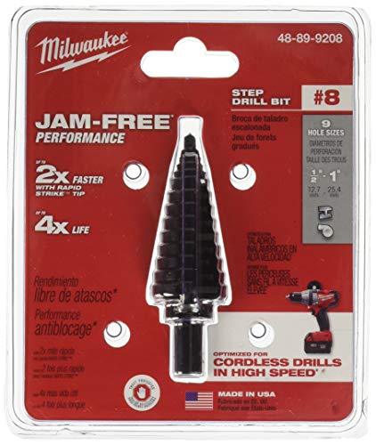 Milwaukee 48-89-9208 Broca escalonada n.º 8 1/2" - 1"