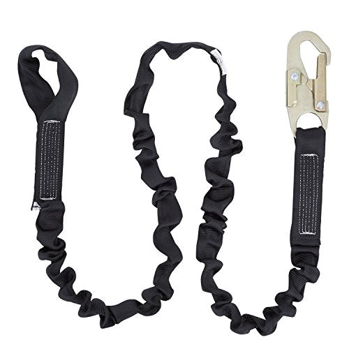 PeakWorks CSA Fall Arrest Kit - 6' POY Shock Absorbing Lanyard With Soft Loop & Snap Hook And 3-Point Adjustable Safety Harness , V8252096 - Fall Protection - Proindustrialequipment