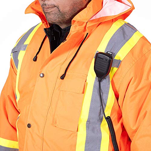 Pioneer V1120151-S Winter 6-in-1 Parka Jacket - 100% Waterproof hi-viz Rainwear, Orange, S - Clothing - Proindustrialequipment