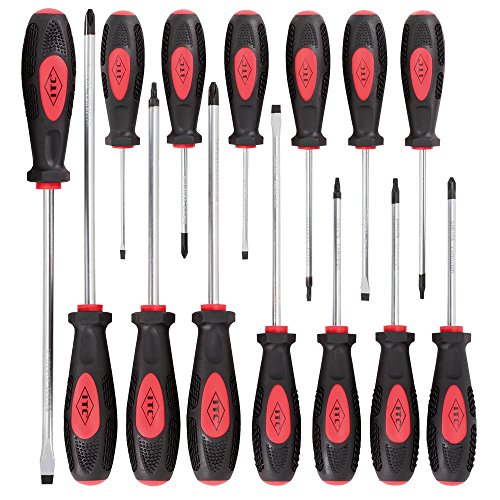 ITC Professional 14-Piece Ergonomic Screwdriver Set, 20907 - Screw Drivers and Sets - Proindustrialequipment