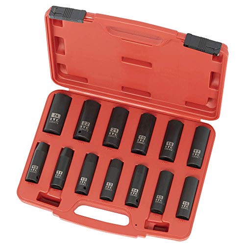 ITC Professional 1/2-inch Drive, 13-Piece Deep Metric Power Impact Socket Set, 6 Point, 20736 - Sockets and Tools Set - Proindustrialequipment