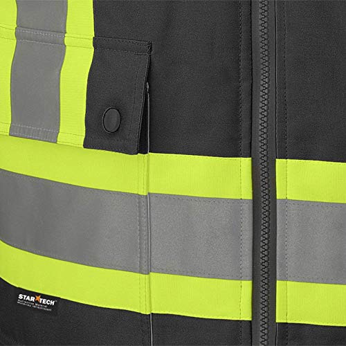 Pioneer V1120151-XL Winter 6-in-1 Parka Jacket - 100% Waterproof hi-viz Rainwear, Orange, XL - Clothing - Proindustrialequipment