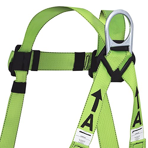 PeakWorks CSA Fall Arrest Kit - 4' POY Shock Absorbing Lanyard With 2 Double Locking Snap hooks And 5-Point Adjustable Safety Harness , V8253074 - Fall Protection - Proindustrialequipment