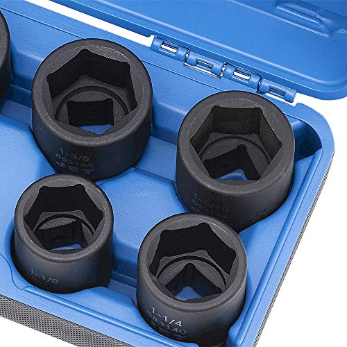 Jet 3/4-inch Drive, 8-Piece Deep SAE Professional Impact Socket Set, 6 Point, 610401 - Sockets and Tools Set - Proindustrialequipment