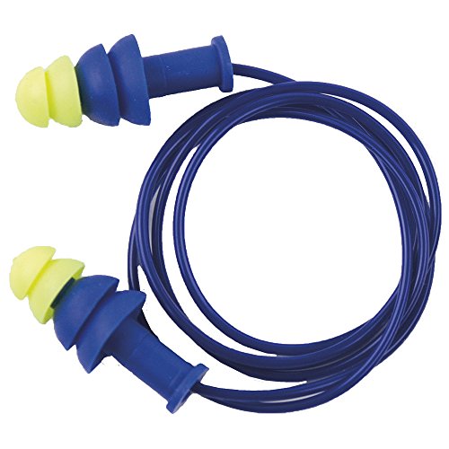 Sellstrom S23421 Reusble Plug-Corded-100PR/BX, Standard, Blue/Hi/Viz Green (Pack of 100) - Other Protection - Proindustrialequipment