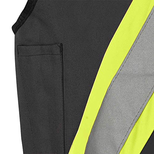 Pioneer CSA Heavy-Duty Reflective Surveyor Work Safety Vest, Radio Pocket and Pen Slots, Black, 2XL, V1010570-2XL - Clothing - Proindustrialequipment