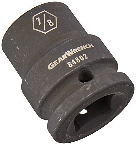 GEARWRENCH 84802 Dado SAE de impacto estándar de 6 puntos con accionamiento de 3/4", 7/8", negro