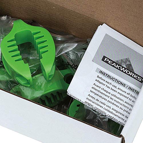 Peakworks V8561602 Flat Clamp - 1-5/16" to 9/16" Tool Tethering System (Pack of 10) - Fall Protection - Proindustrialequipment