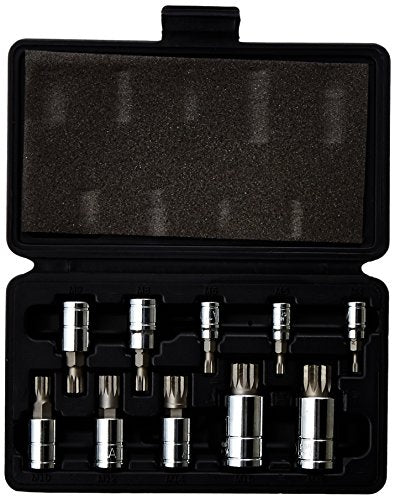 ATD Tools 13782 10-Piece Triple Square Spline Bit Socket Set - Proindustrialequipment