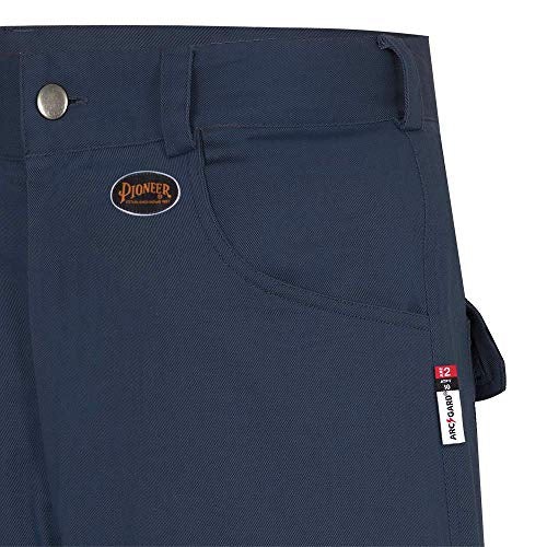 Pioneer Cargo Work Pants, ARC 2 Flame Resistant Premium Cotton and Nylon Blend, Navy, 32X34, V2540540-32x34 - Clothing - Proindustrialequipment