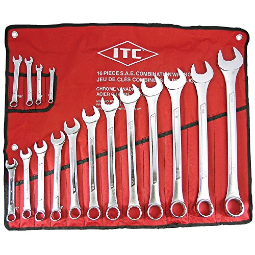 ITC Professional 16-Piece S.A.E. Combination Wrench Set, 20215 - Wrenches - Proindustrialequipment