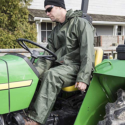 Pioneer Heavy-Duty Waterproof Tree Planter Overall Bib Work Pants, Adjustable, Green, XS, V3040440-XS - Clothing - Proindustrialequipment