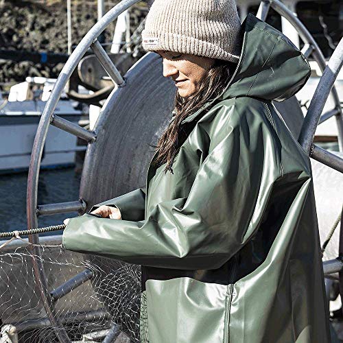 Pioneer V3242040-2XL Heavy-Duty Cold Flex Fisherman Jacket - Marine/Fish Oil Resistant, Green, 2XL - Clothing - Proindustrialequipment