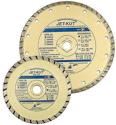 Jet 568633-7 X .095 X 7/8 (5/8) -Kut Premium Turbo Diamond Blade - Jet - Proindustrialequipment