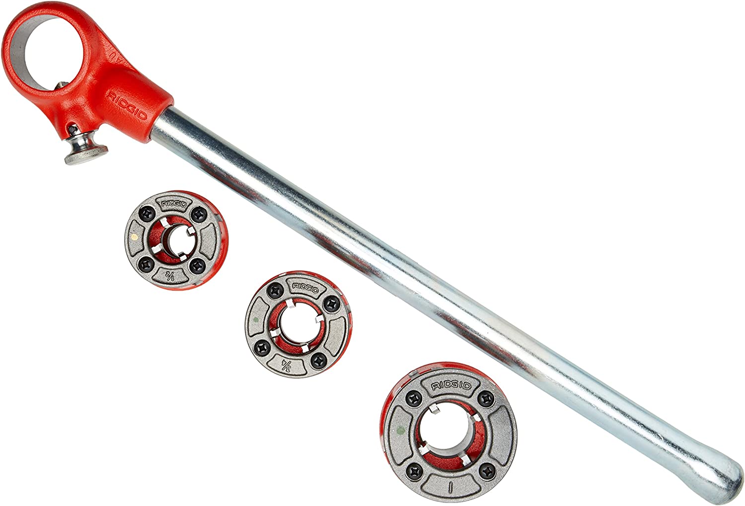 Ridgid 36345 Exposed Ratchet Threader Set - Proindustrialequipment