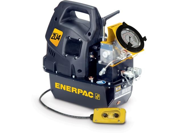 ZU4204BB-QH, Bomba de llave dinamométrica hidráulica eléctrica, clásica, manómetro analógico, 4,0 litros de aceite utilizable, 115 V